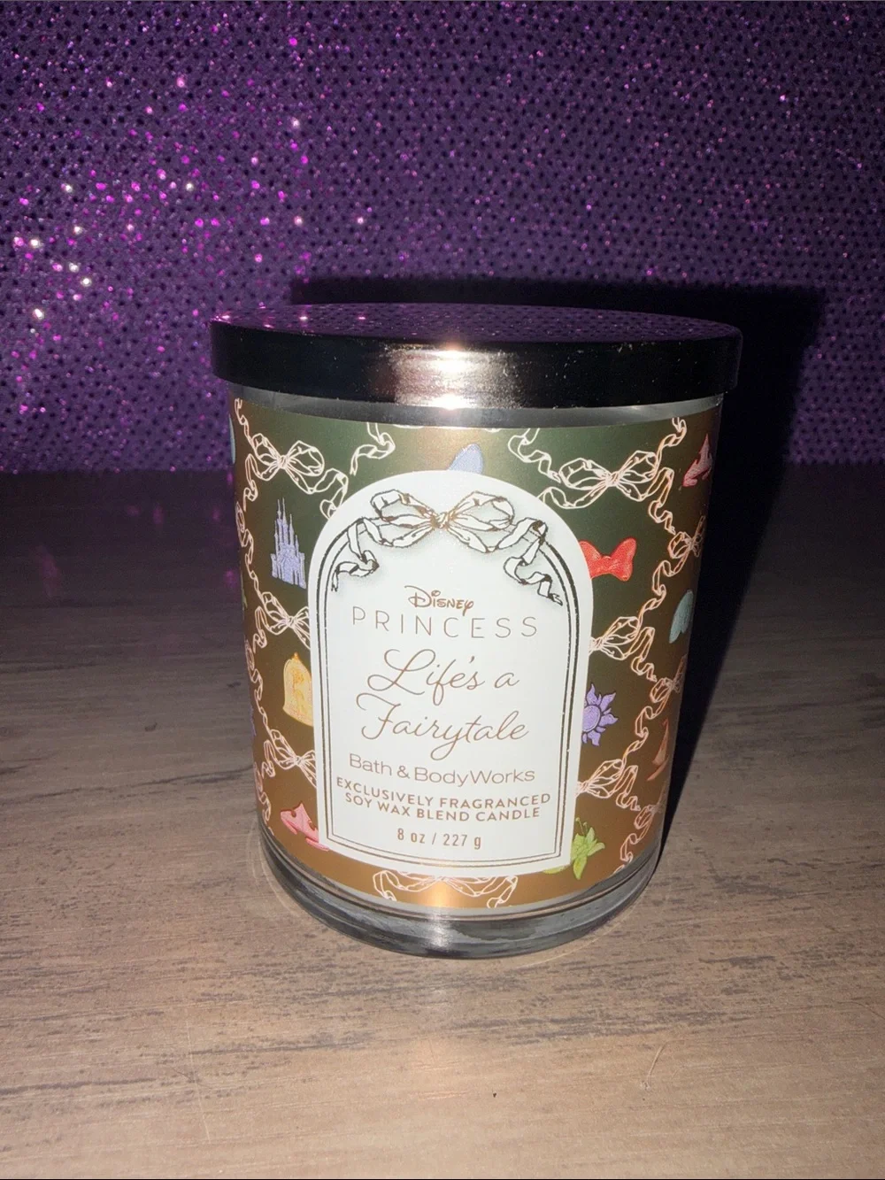 🆕💜Bath & Body Works Disney Princess Life’s a Fairytale Single Wick Candle NWT